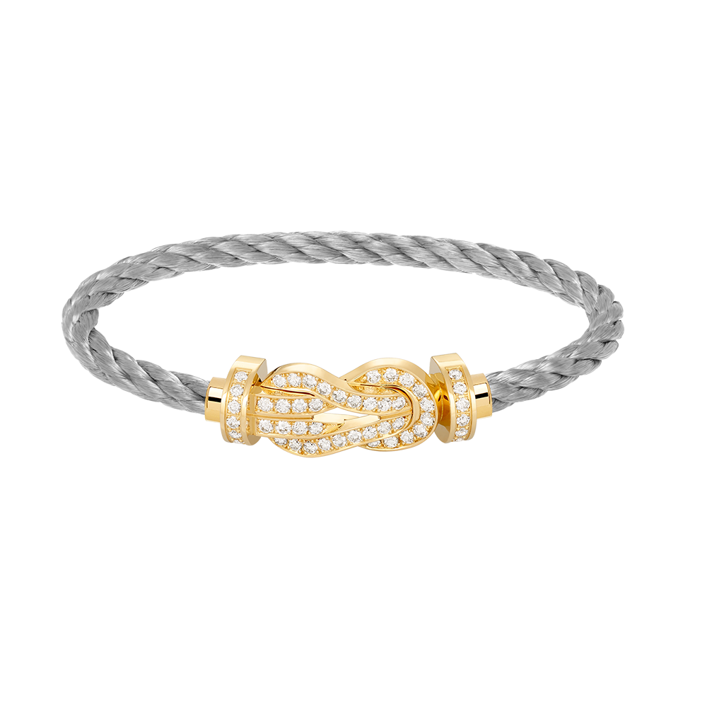 [CA]CHANCE LARGE 8 FIGURE BUCKLE FULLDIAMOND BRACELET GOLD