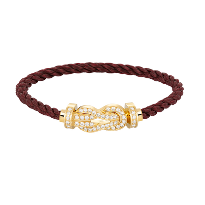 [CA]CHANCE LARGE 8 FIGURE BUCKLE FULLDIAMOND BRACELET GOLD