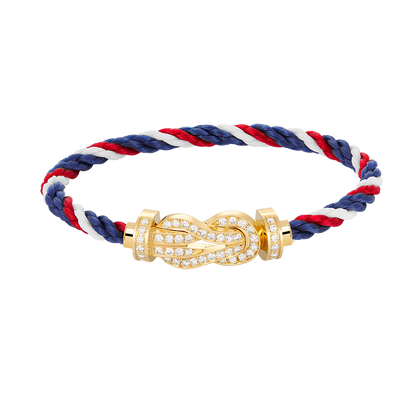 [CA]CHANCE LARGE 8 FIGURE BUCKLE FULLDIAMOND BRACELET GOLD