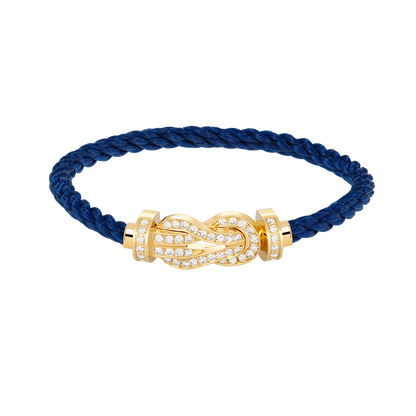 [CA]CHANCE LARGE 8 FIGURE BUCKLE FULLDIAMOND BRACELET GOLD