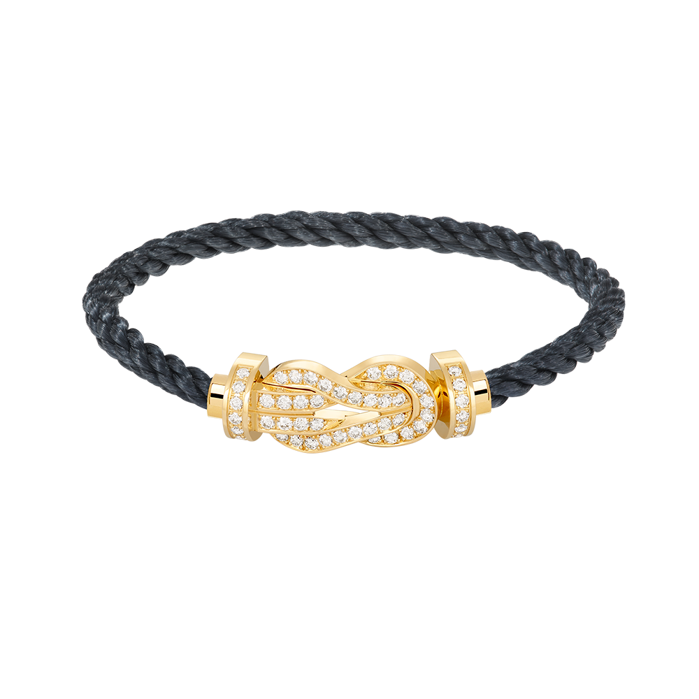 [CA]CHANCE LARGE 8 FIGURE BUCKLE FULLDIAMOND BRACELET GOLD