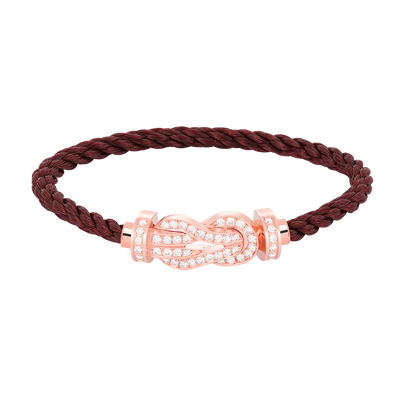 [CA]CHANCE LARGE 8 FIGURE BUCKLE FULL DIAMOND BRACELET ROSE GOLD