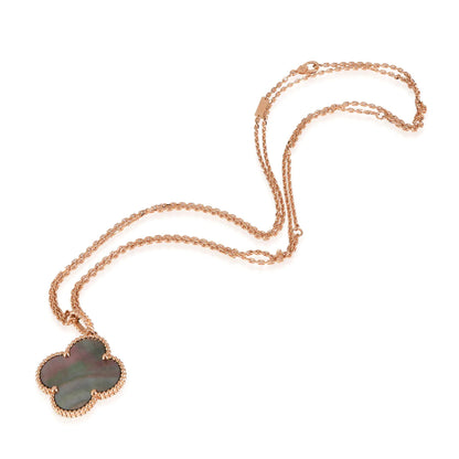 [CA]CLOVER 25MM GOLD DARK MOP BIG CLOVER NECKLACE