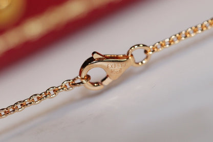 [CA]LOVE NECKLACE PINK GOLD AND SILVER