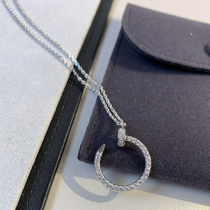 [CA]JUSTE NECKLACE SILVER DIAMONDS