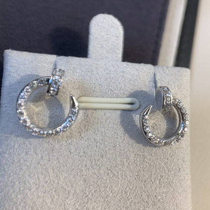 [CA]JUSTE EARRINGS SILVER DIAMONDS