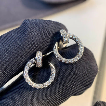 [CA]JUSTE EARRINGS SILVER DIAMONDS