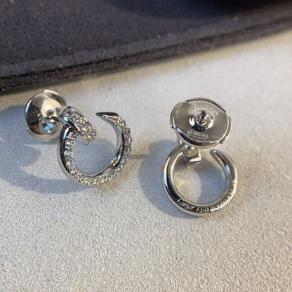 [CA]JUSTE EARRINGS SILVER DIAMONDS