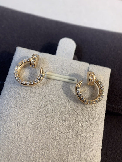 [CA]JUSTE EARRINGS GOLD DIAMONDS