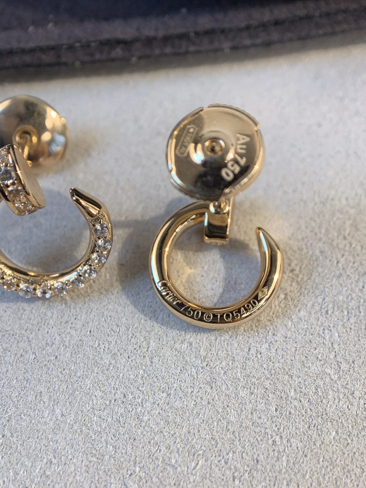 [CA]JUSTE EARRINGS GOLD DIAMONDS