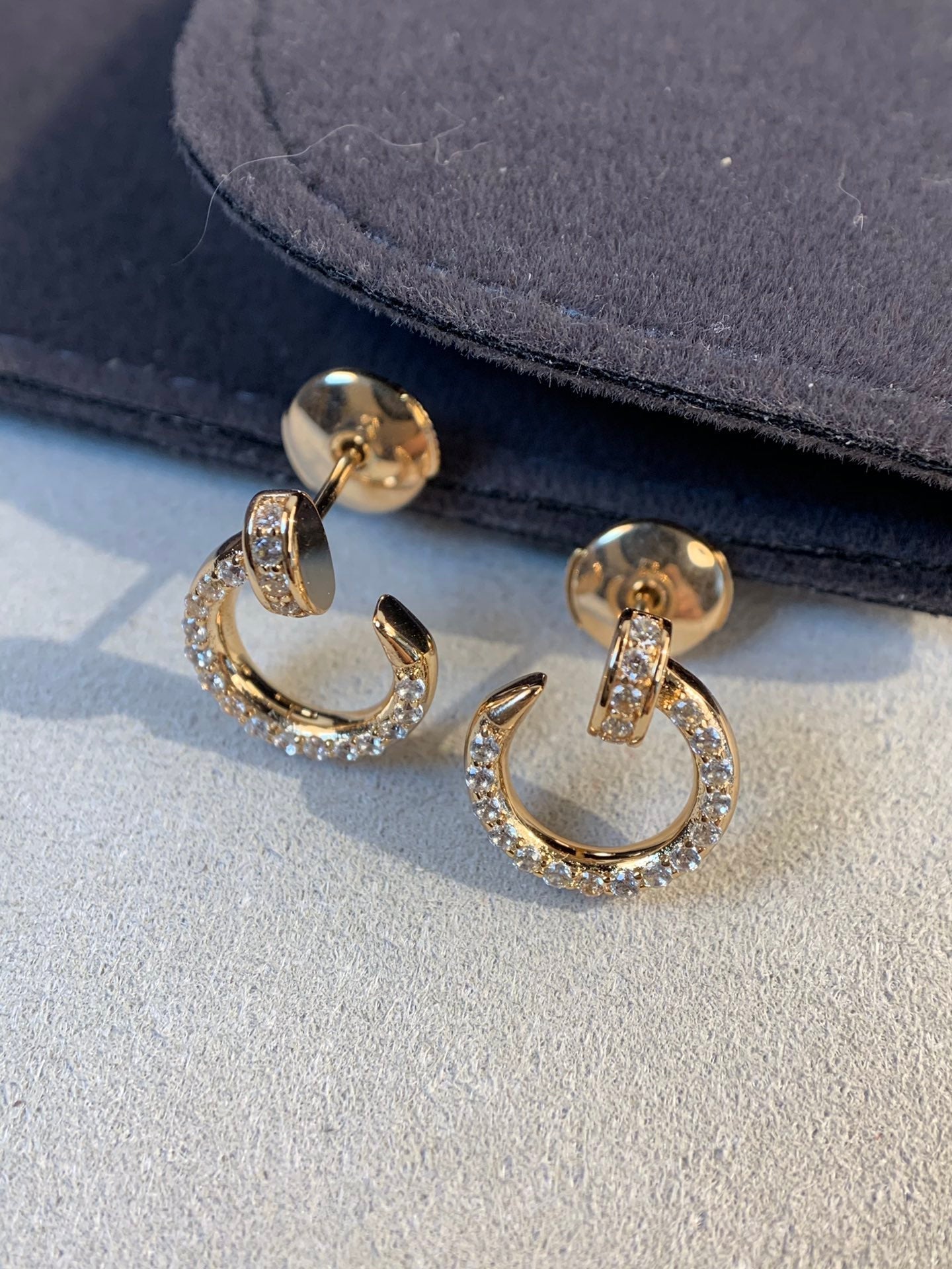 [CA]JUSTE EARRINGS GOLD DIAMONDS