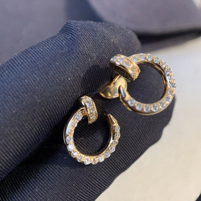 [CA]JUSTE EARRINGS GOLD DIAMONDS