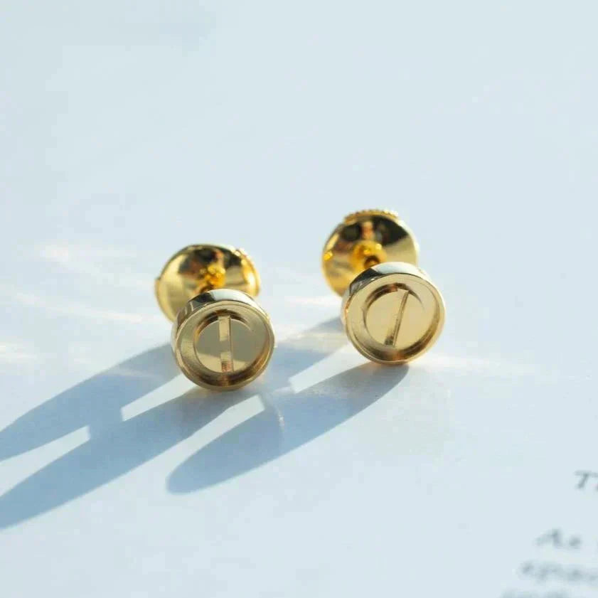 [CA]LOVE EARRINGS GOLD 10MM