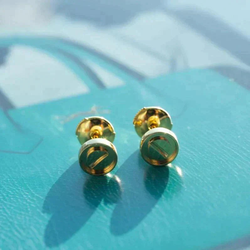 [CA]LOVE EARRINGS GOLD 10MM