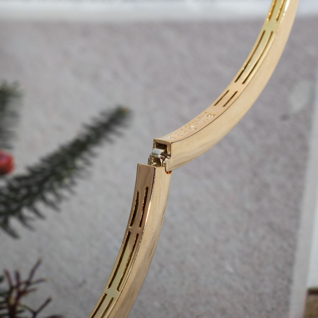 [CA]SERPENTI BRACELET PINK GOLD DIAMOND DOUBLE SNAKE