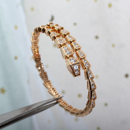 [CA]SERPENTI BRACELET 6.8MM PINK GOLD DIAMOND