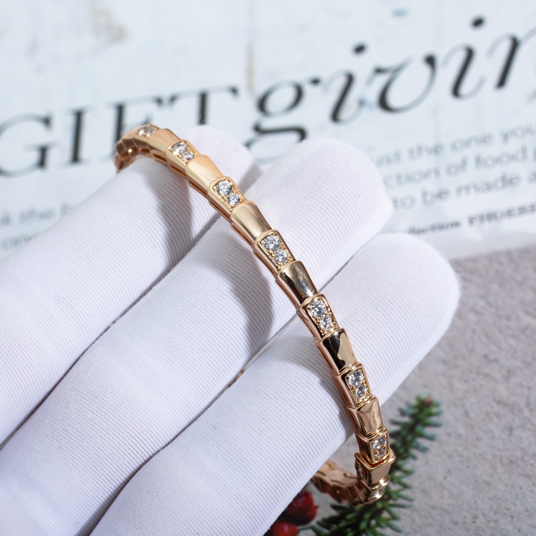 [CA]SERPENTI BRACELET PINK GOLD DIAMOND