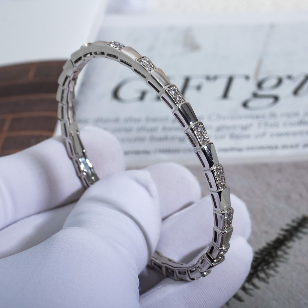 [CA]SERPENTI BRACELET SILVER DIAMOND