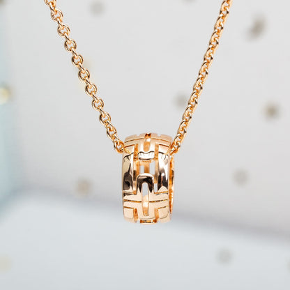 [CA]PARENTESI NECKLACE PINK GOLD