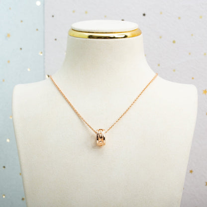 [CA]PARENTESI NECKLACE PINK GOLD