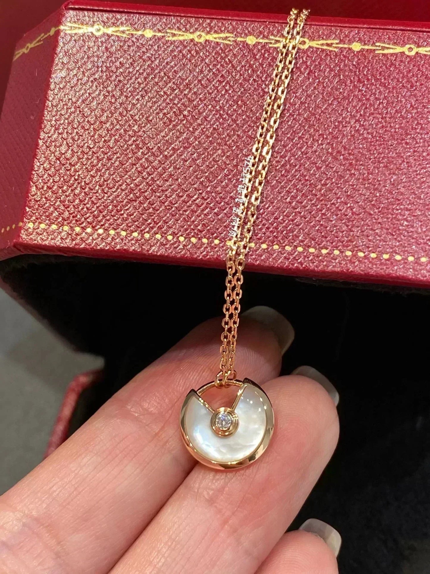 [CA]AMULETTE ROSE GOLD MOP NECKLACE