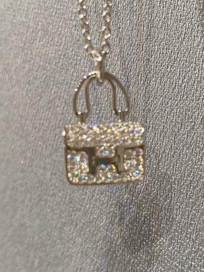 [CA]CONSTANCE PEDANT DIAMOND NECKLACE