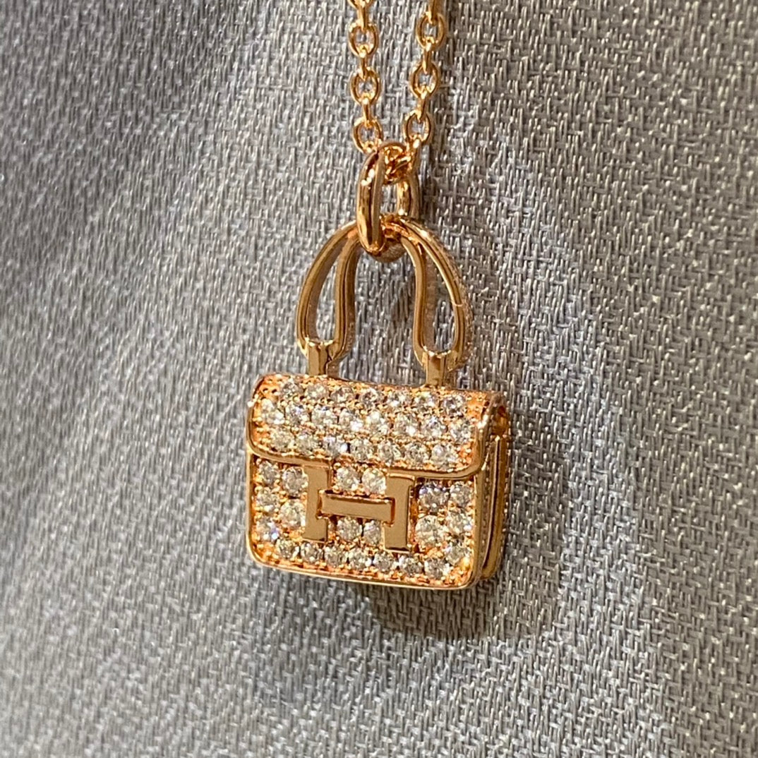 [CA]CONSTANCE PEDANT DIAMOND NECKLACE