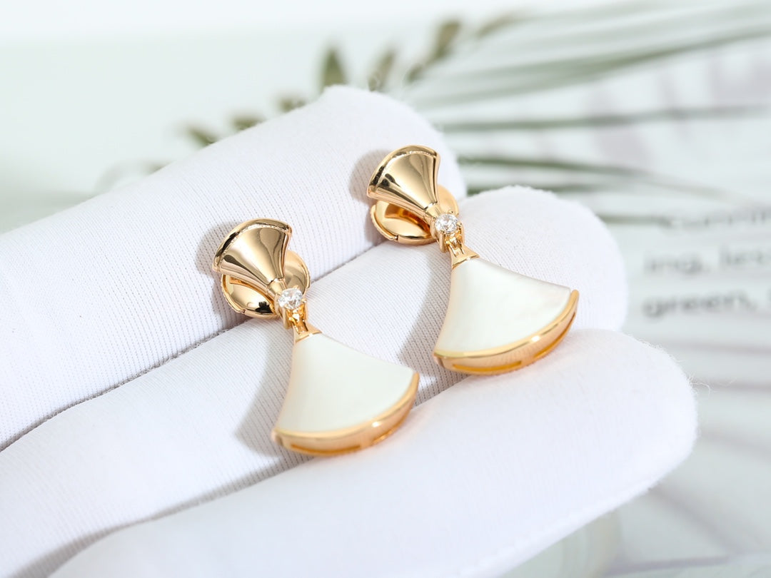 [CA]DREAM MOP PINK GOLD EARRINGS