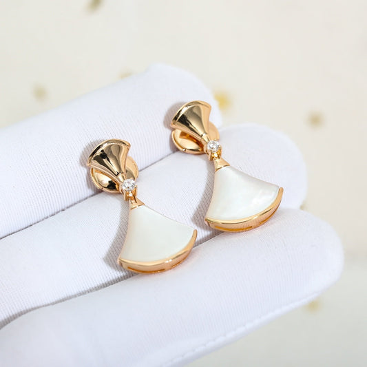 [CA]DREAM MOP PINK GOLD EARRINGS