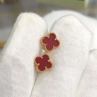 [CA]CLOVER MINI GOLD EARRINGS