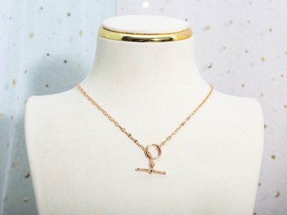 [CA]ECHAPPEE NECKLACE PINK GOLD