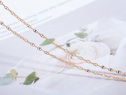 [CA]ECHAPPEE NECKLACE PINK GOLD