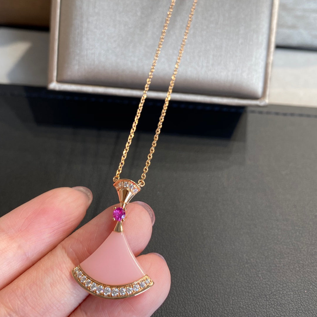 [CA]DREAM NECKLACE PINK OPAL