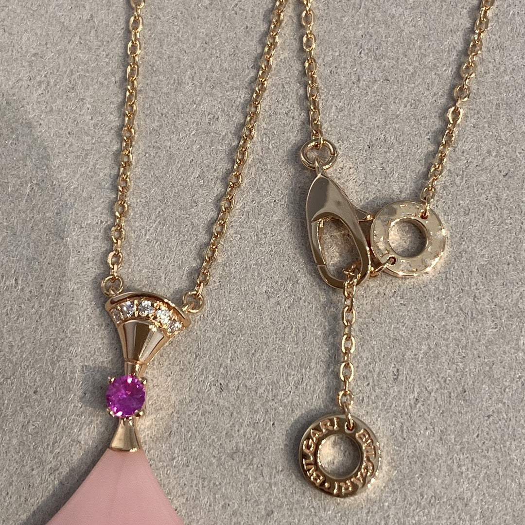 [CA]DREAM NECKLACE PINK OPAL