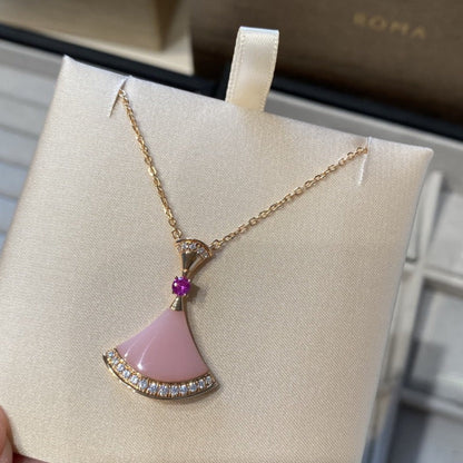 [CA]DREAM NECKLACE PINK OPAL