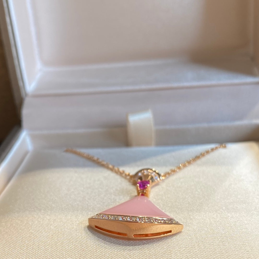 [CA]DREAM NECKLACE PINK OPAL