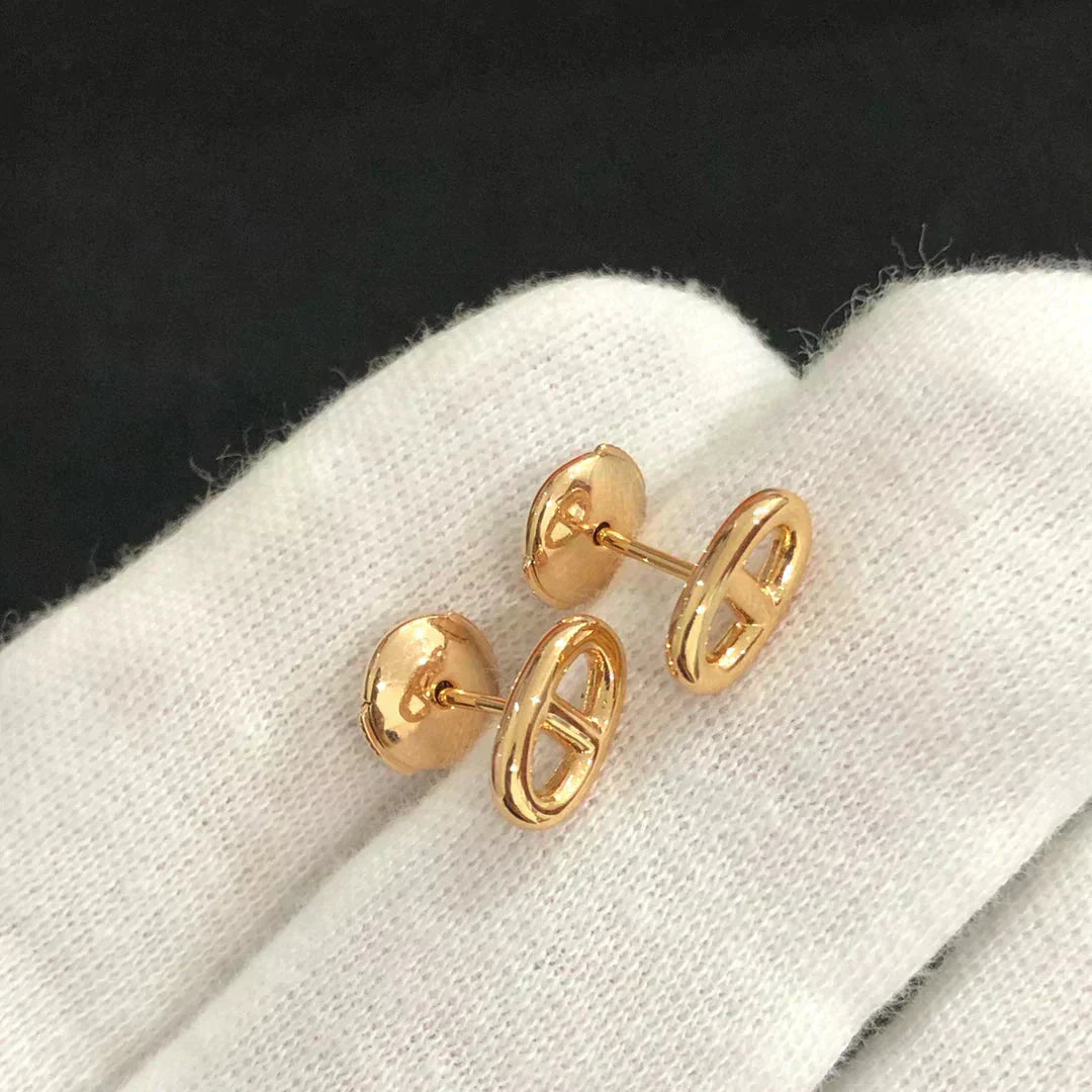 [CA]CHAINE SMALL EARRINGS GOLD AND SILVER