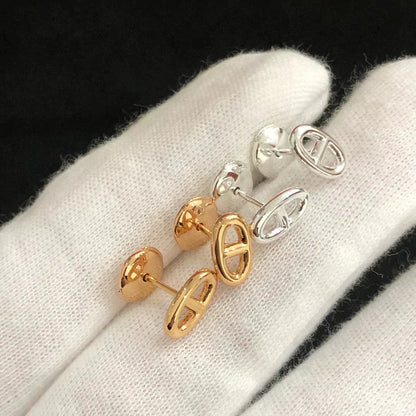 [CA]CHAINE SMALL EARRINGS GOLD AND SILVER