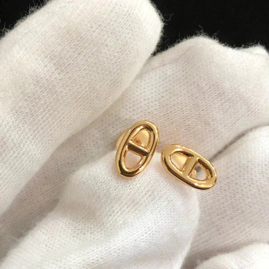 [CA]CHAINE SMALL EARRINGS GOLD AND SILVER