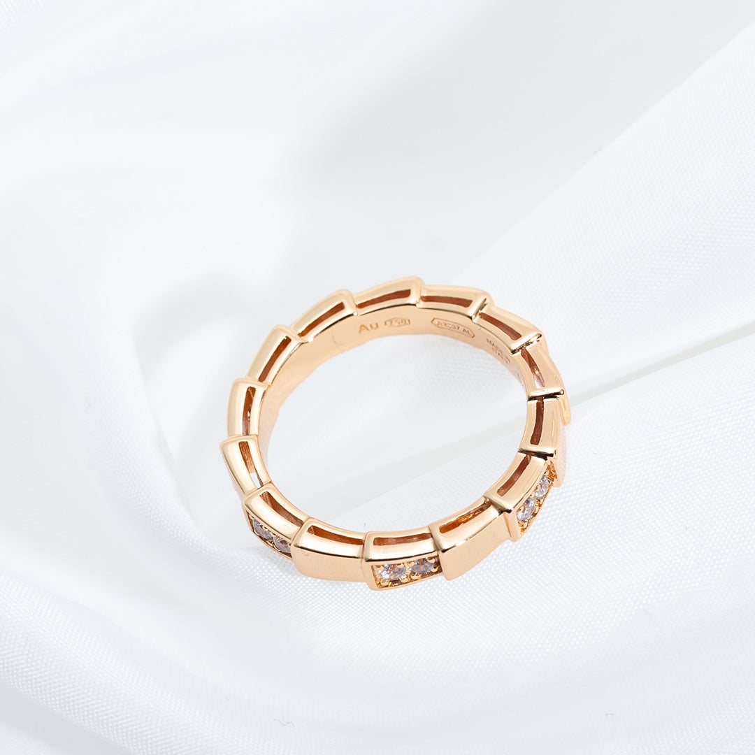 [CA]SERPENTI RING PINK GOLD  3MM