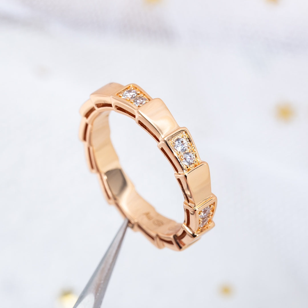 [CA]SERPENTI RING PINK GOLD  3MM