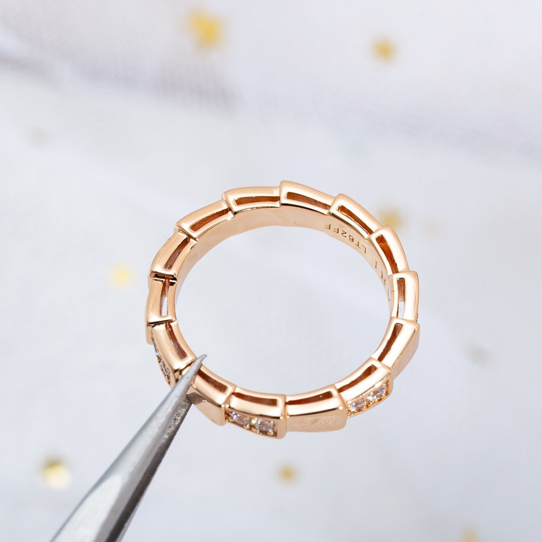 [CA]SERPENTI RING PINK GOLD  3MM