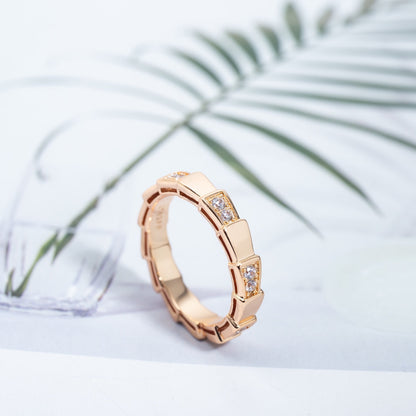 [CA]SERPENTI RING PINK GOLD  3MM