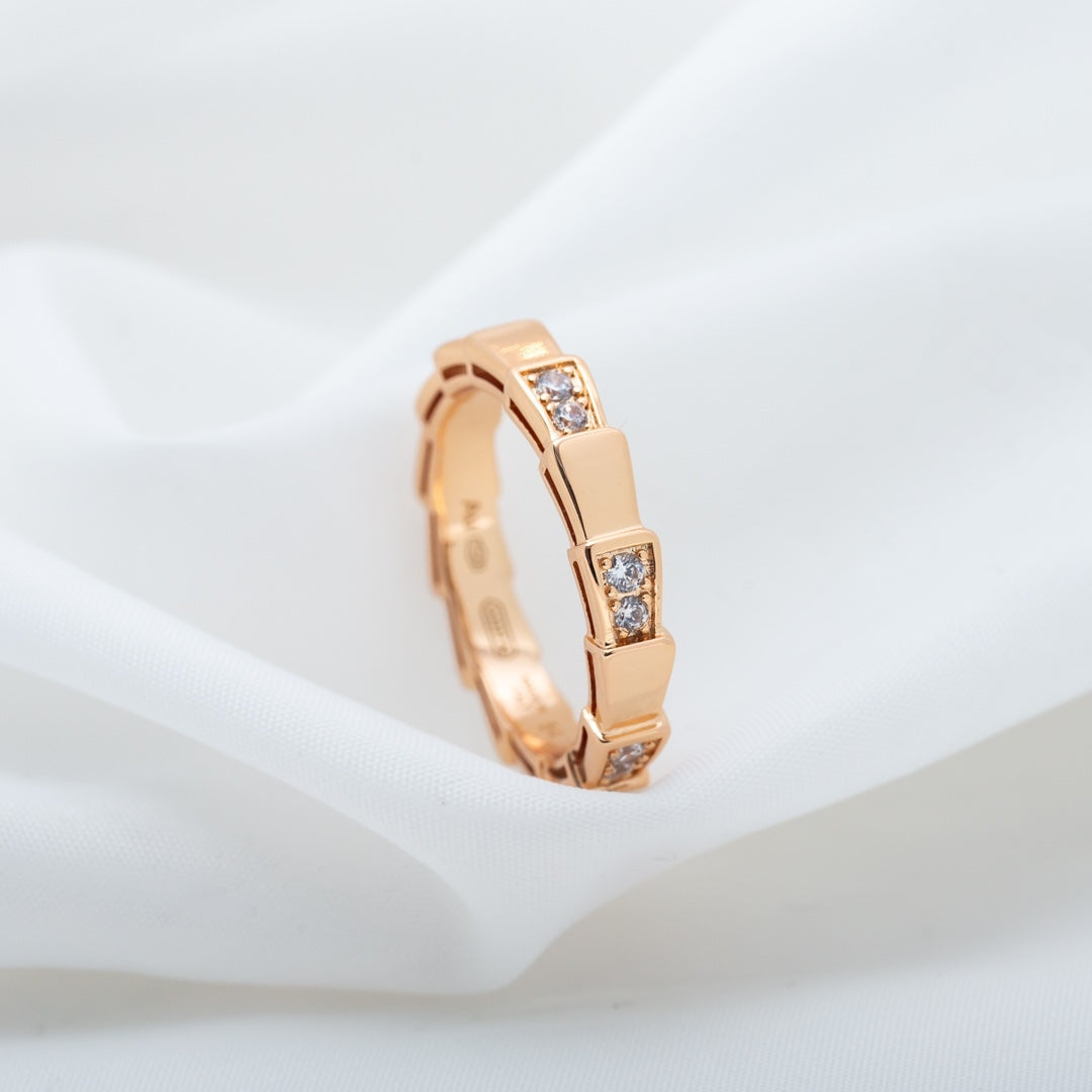 [CA]SERPENTI RING PINK GOLD  3MM