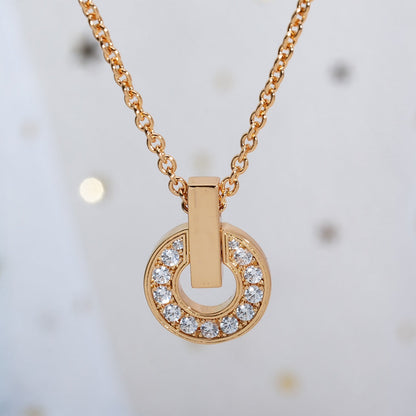 [CA]GARI NECKLACE PINK GOLD DIAMOND