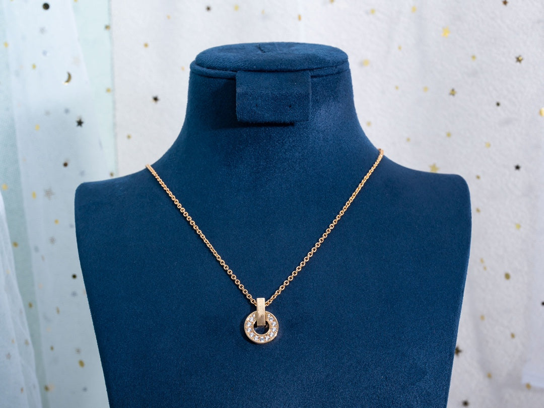 [CA]GARI NECKLACE PINK GOLD DIAMOND