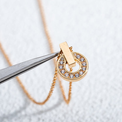 [CA]GARI NECKLACE PINK GOLD DIAMOND