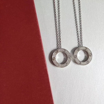 [CA]LOVE NECKLACE ADJUSTABLE SILVER