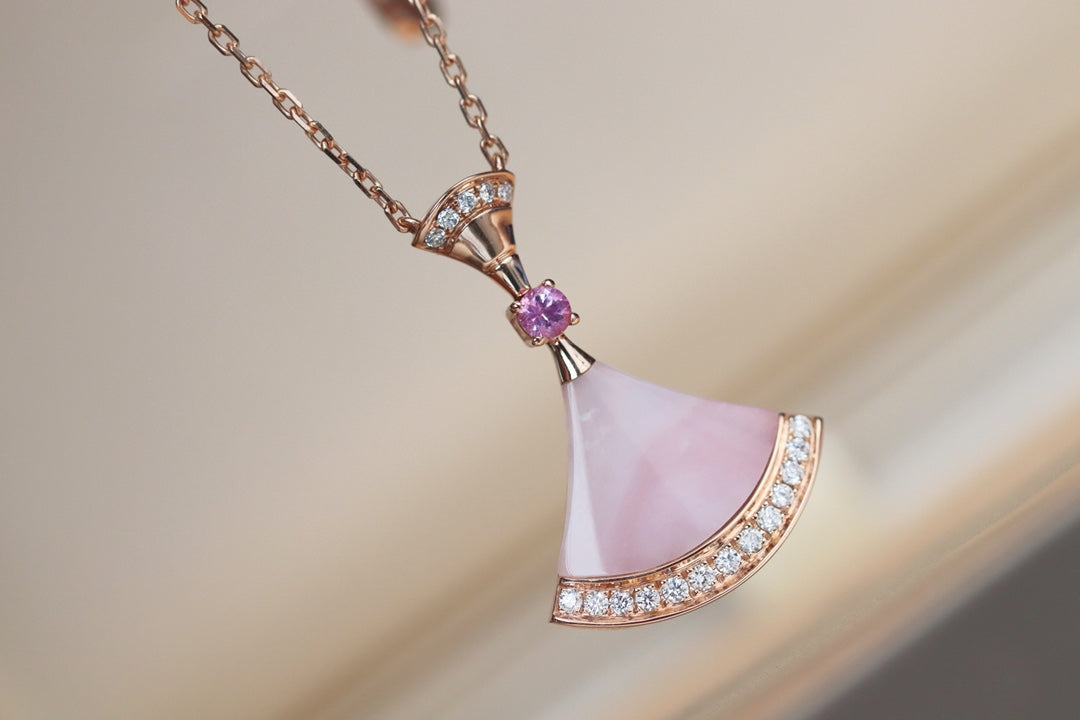 [CA]DREAM NECKLACE PINK MOP DIAMOND