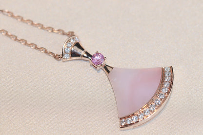 [CA]DREAM NECKLACE PINK MOP DIAMOND